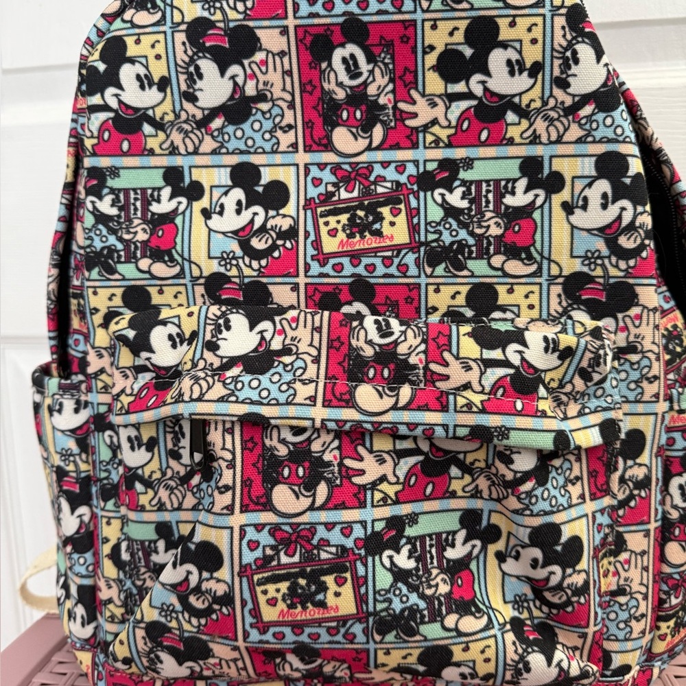 Mickey Mouse Patterned Backpack